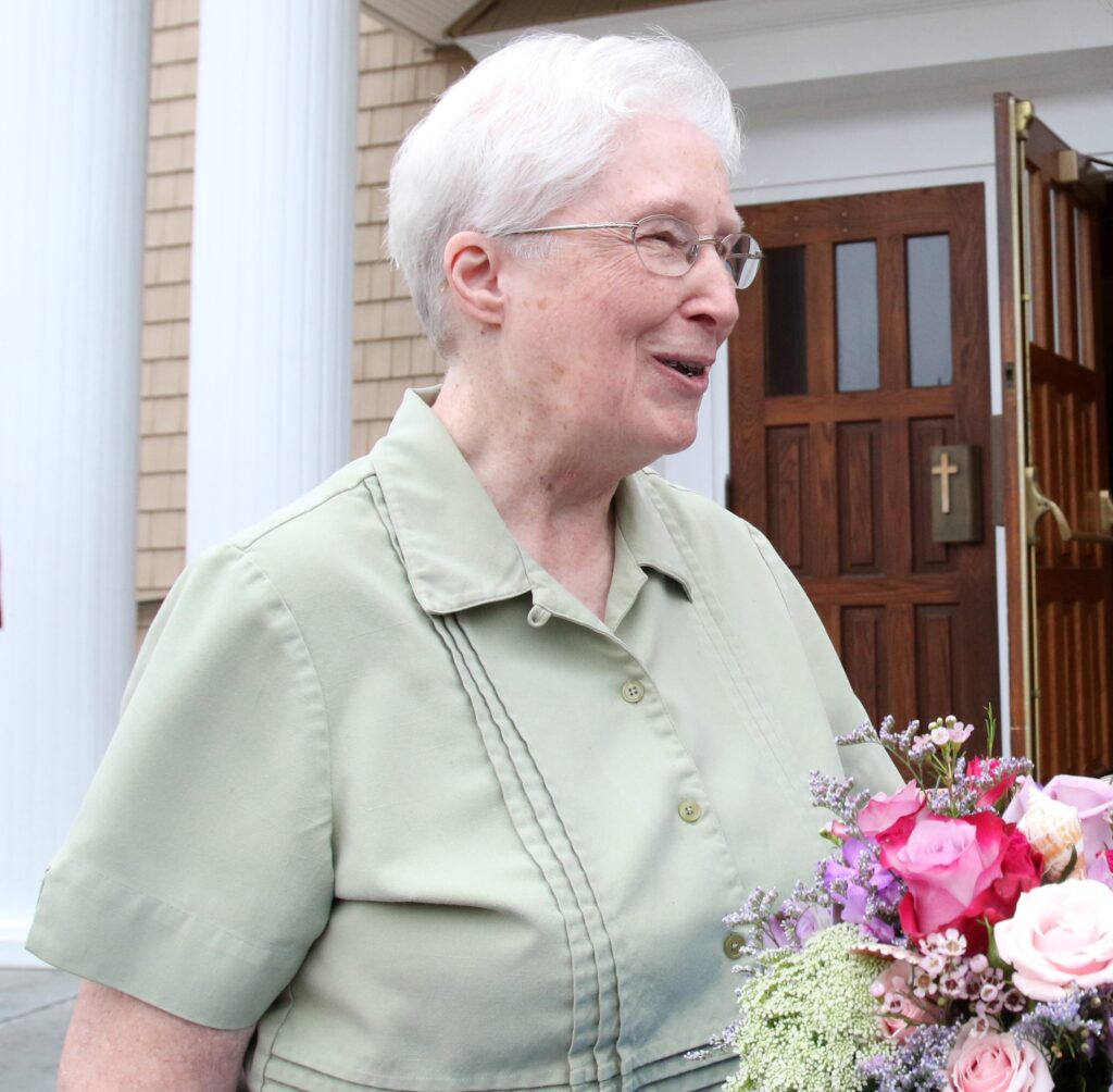 Dominican Sister Margaret Smyth, a fervent advocate for the poor and immigrants of Long Island, N.Y., is seen in this 2015 photo at St. John the Evangelist Church in Riverhead, N.Y.