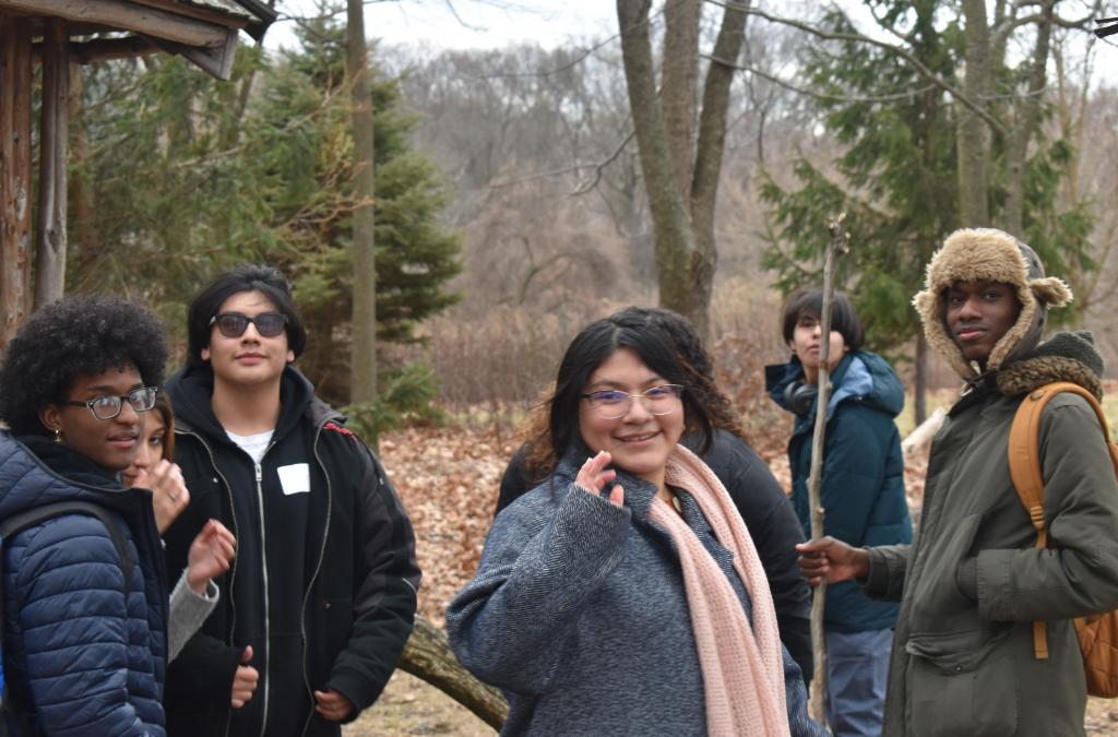 Several students from Cristo Rey New York High School share a social moment on Jan. 26 during their Junior Class Retreat at the Mariandale Retreat Center in Ossining.