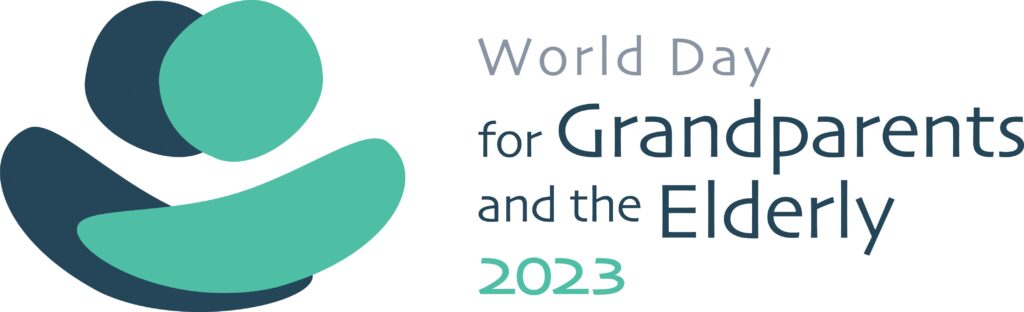 This is the logo for the World Day for Grandparents and the Elderly, which will be celebrated July 23, 2023.