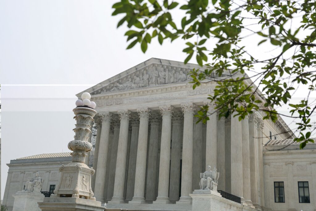 The U.S. Supreme Court is seen in Washington June 29, 2023, following the justices' 6-3 ruling that institutions of higher education can no longer take race into consideration for admission.