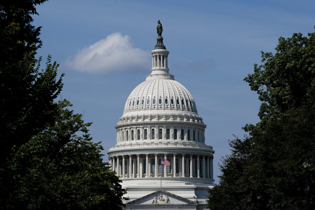 The U.S. Capitol building is seen in Washington, D.C. September 4, 2022.