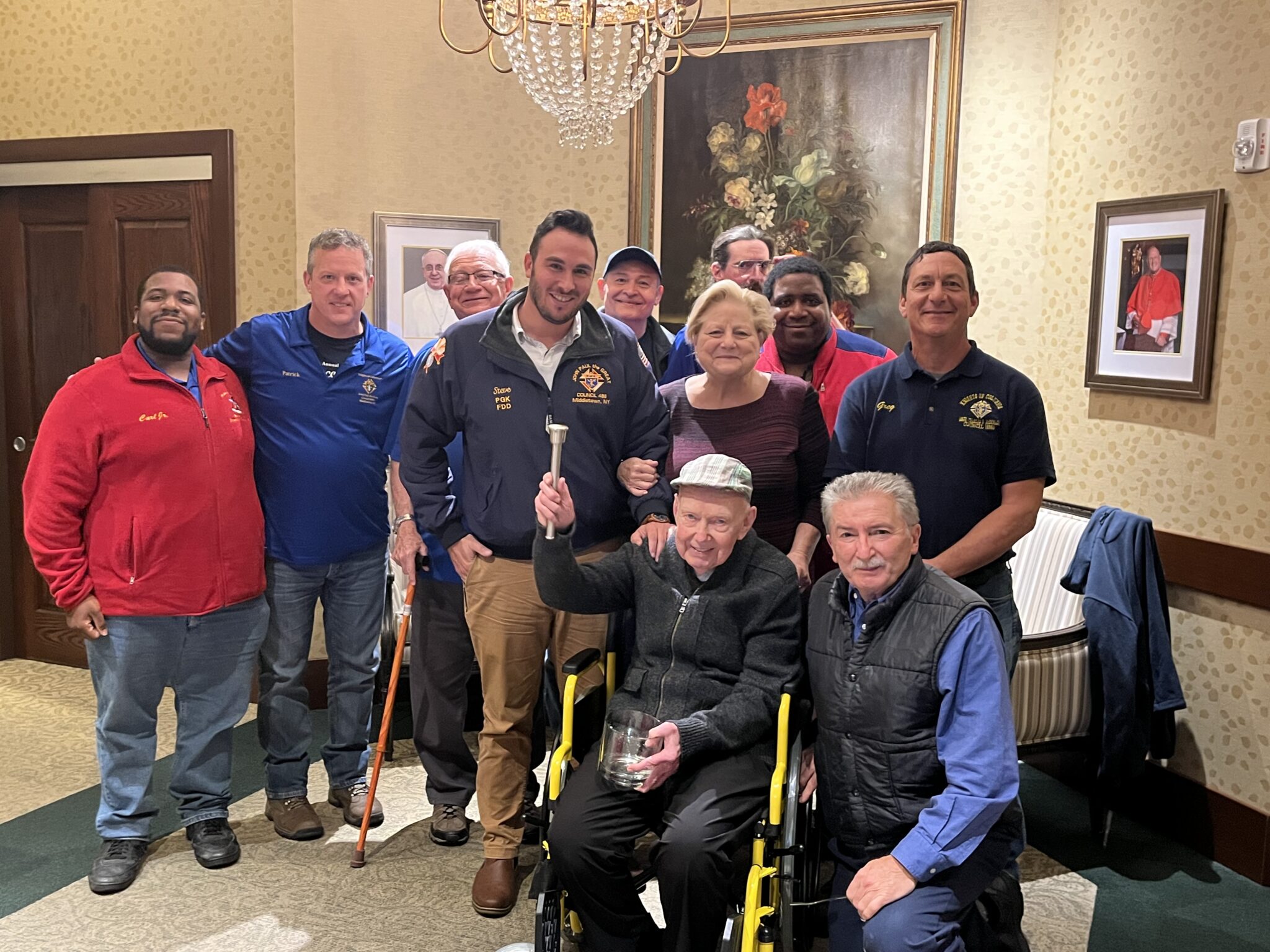 Middletown Knights of Columbus Donate 12 Wheelchairs to St. John