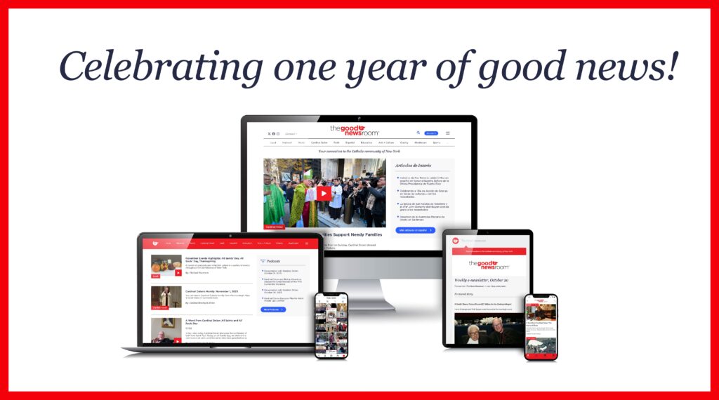 Thank you to our followers, viewers, readers, visitors, subscribers, advertisers, and partners for a memorable first year. The Good Newsroom launched one year ago, and we are continuing to grow and evolve to serve our audiences.