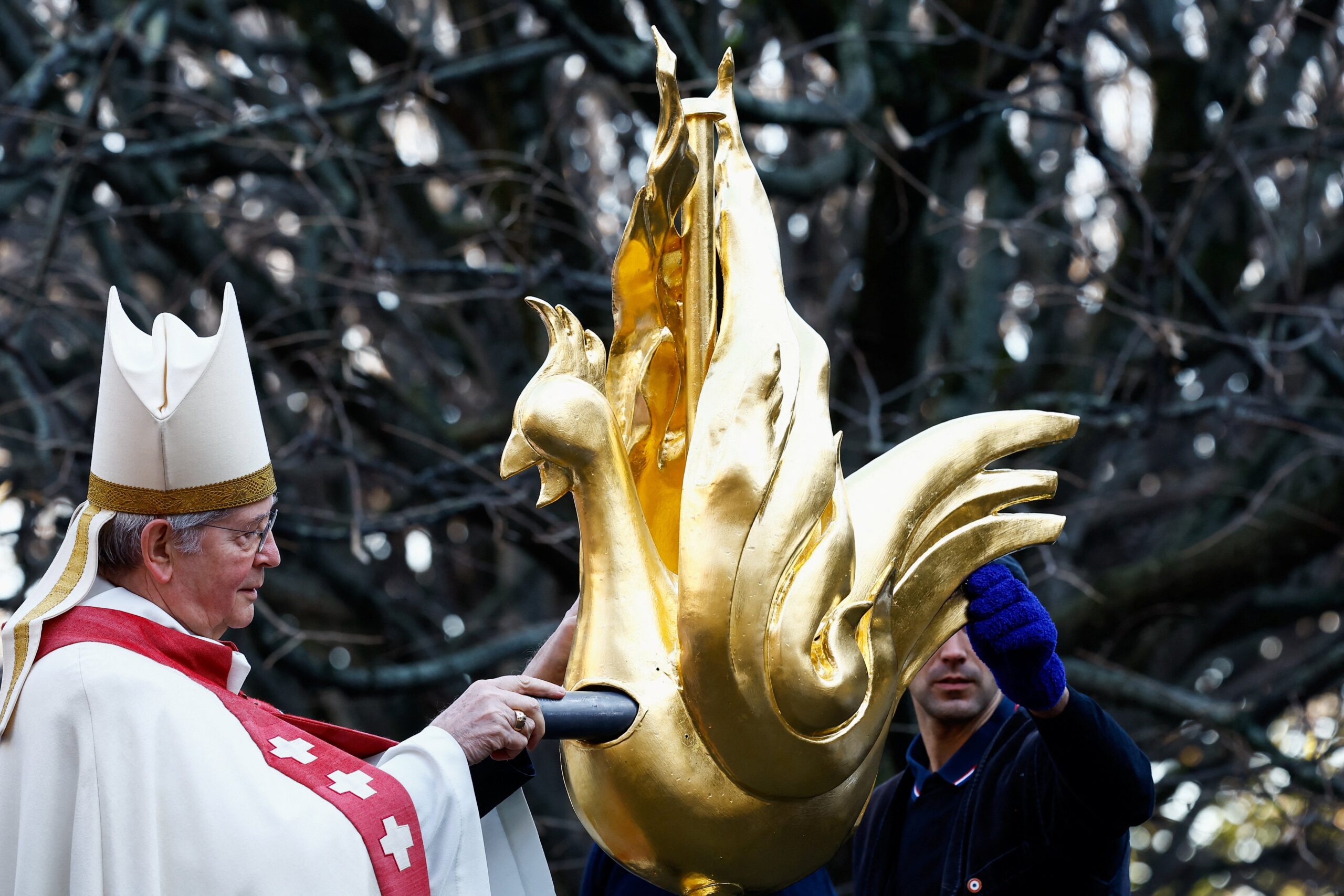 France S President Macron To Invite Pope Francis To Notre Dame   20231218T1100 NOTRE DAME GOLDEN ROOSTER 1770136 Scaled 