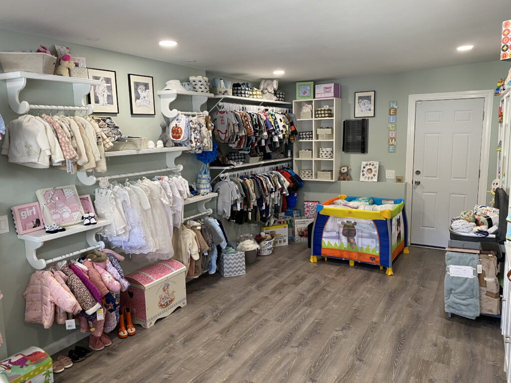 The baby boutique at Gianna's House offers participating mothers the opportunity to choose clothing and other needs for their children up to age two.