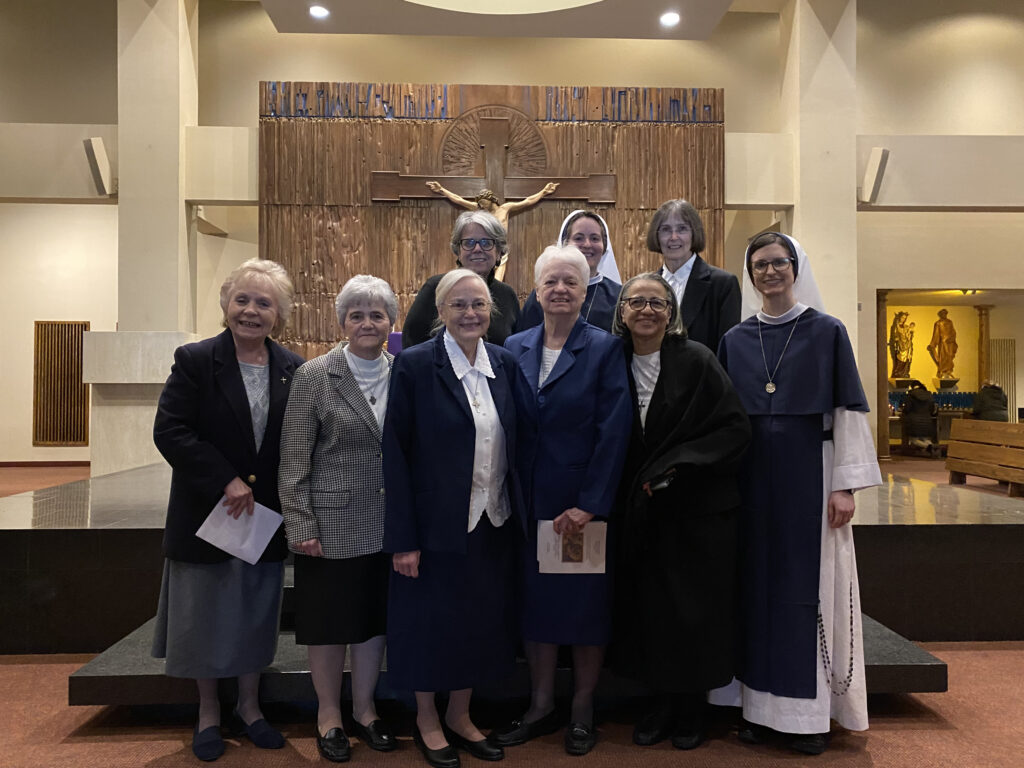 Eleven women and men religious renewed their vows during an annual celebration of and prayer for consecrated life on Wednesday, February 21, at St. John the Evangelist Church in Midtown Manhattan. Not pictured: Brother Tyrone Davis, CFC; Sister Mary Grace Walsh. ASCJ.
