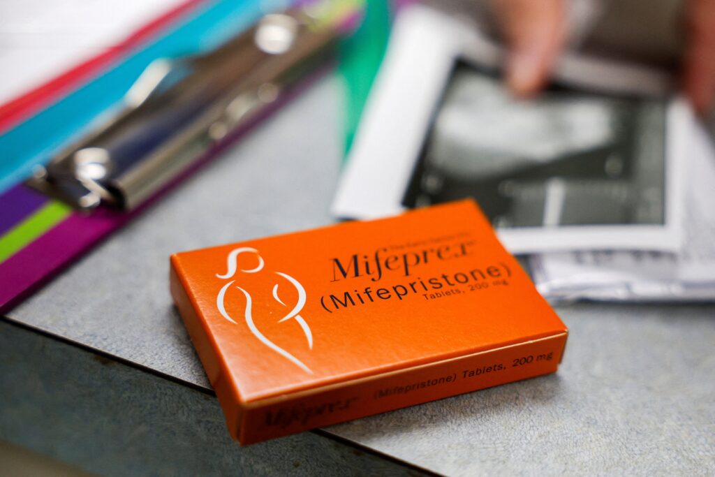 Mifepristone, the first medication in a two-drug regimen used for early abortion and more recently for early miscarriage care, is prepared for a patient at Alamo Women's Clinic in Carbondale, Ill., April 20, 2023. Representatives of Walgreens and CVS announced March 1 their pharmacies will begin dispensing mifepristone in select states where both abortion and pharmacy distribution of the drug is legal.