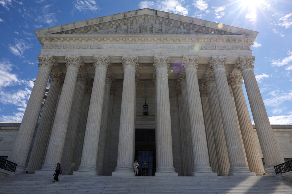 The U.S. Supreme Court building is seen in Washington August 31, 2023.