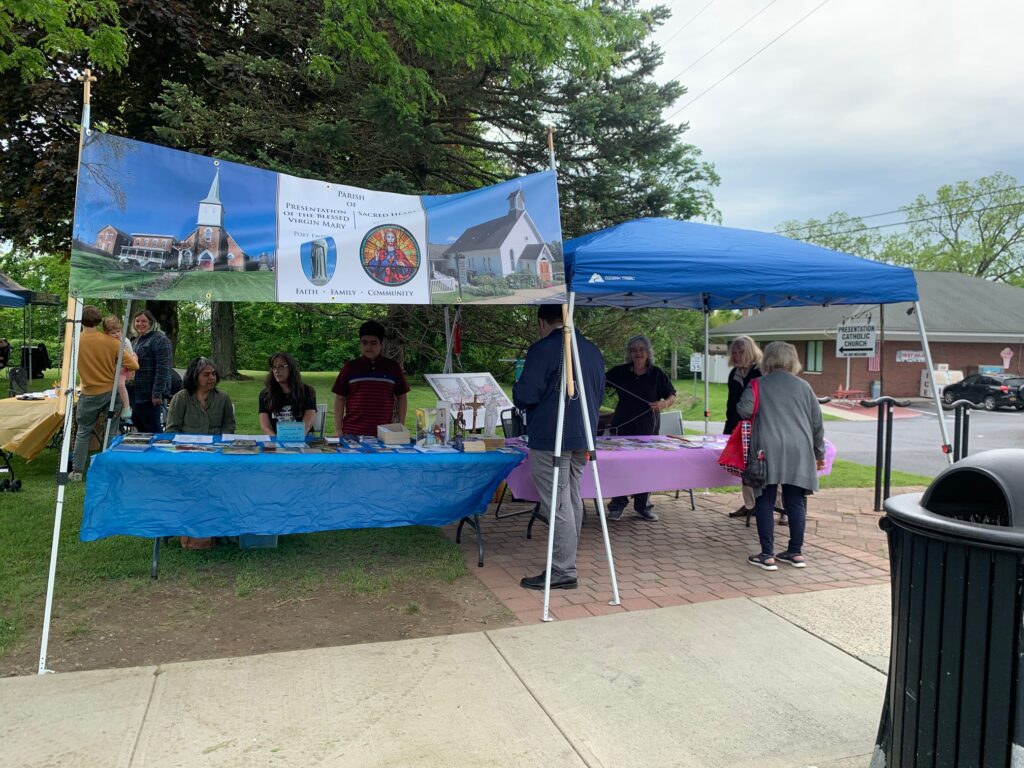 Parishioners of Presentation-Sacred Heart Parish participated in the Town of Esopus's Frost Free Fair on May 18, 2024.