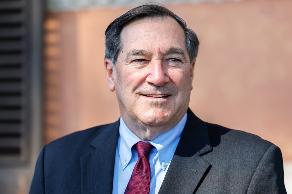 Joe Donnelly, the U.S. ambassador to the Holy See, poses for a photo at his residence in Rome March 7, 2024.
