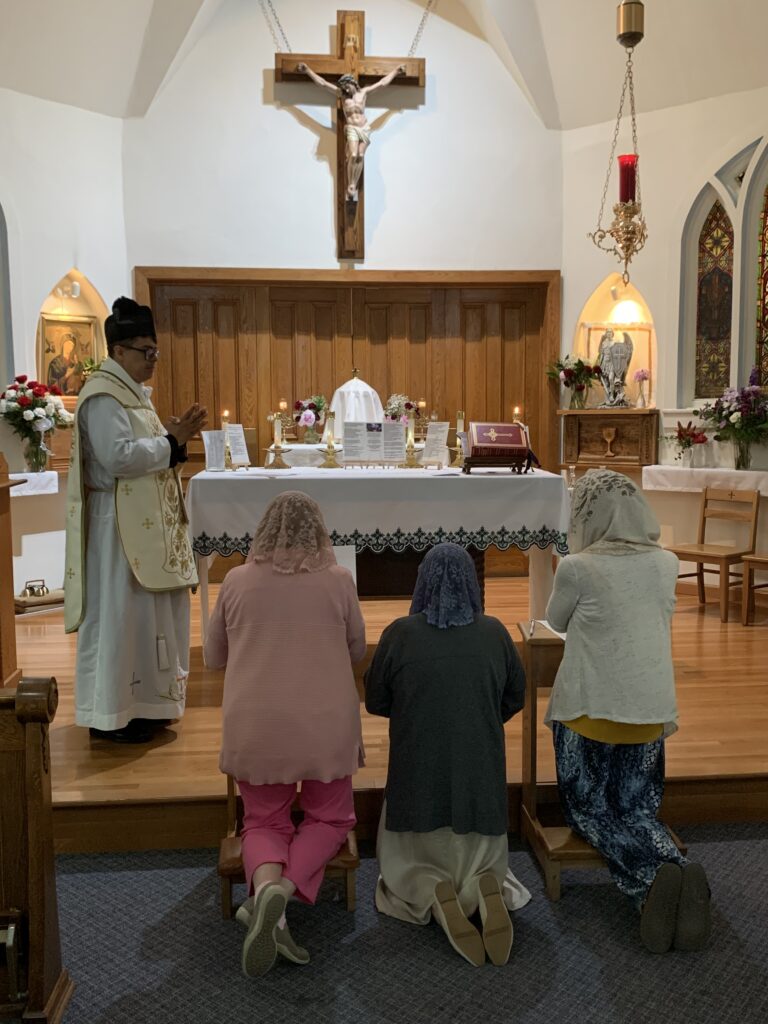 Seven Sisters and Fasting Brothers apostolates at Sacred Heart Church renew their vows on June 7 at the 11:30 a.m. Mass.