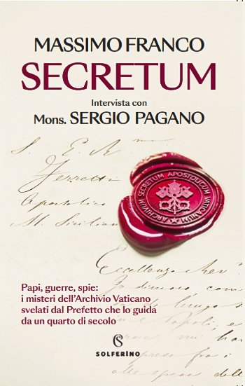 The cover of the book "Secretum" ("Reserved") by Massimo Franco.