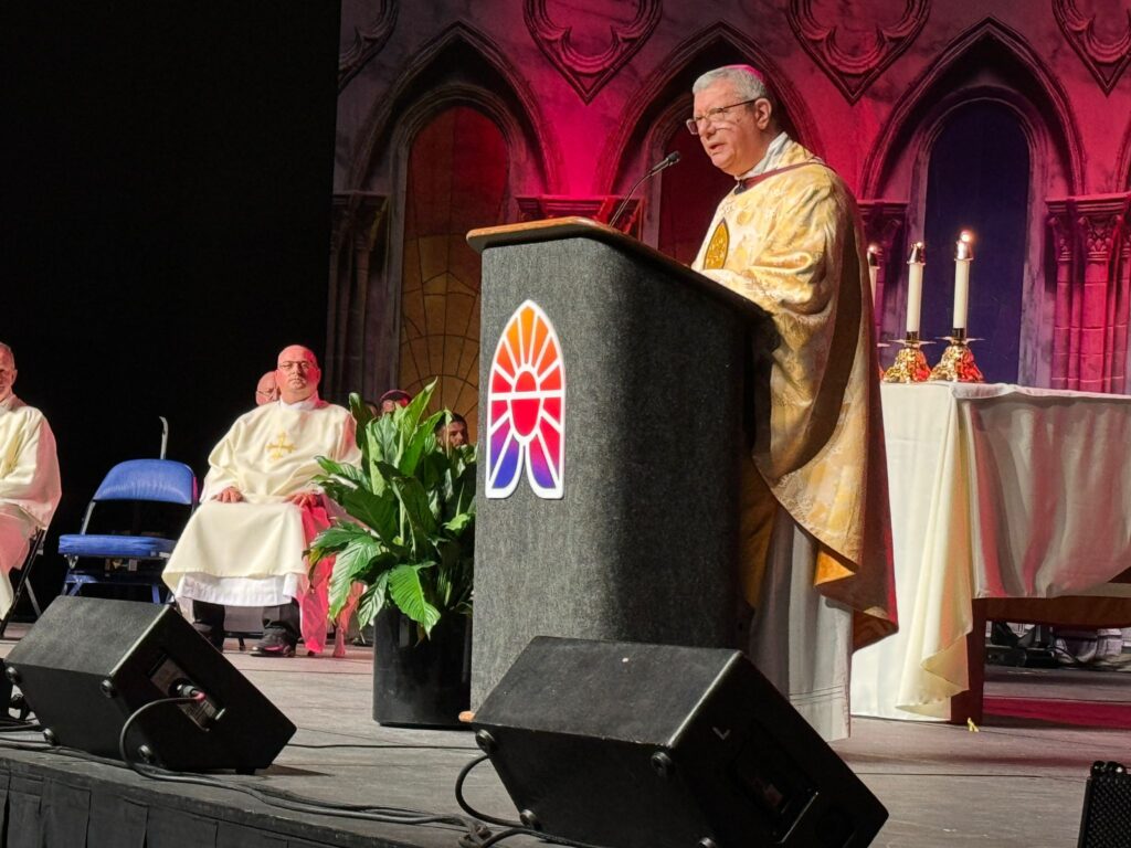 Bishop Gerardo Colacicco, Auxiliary Bishop of the Archdiocese of New York celebrated Mass on Thursday afternoon at the National Eucharistic Congress.