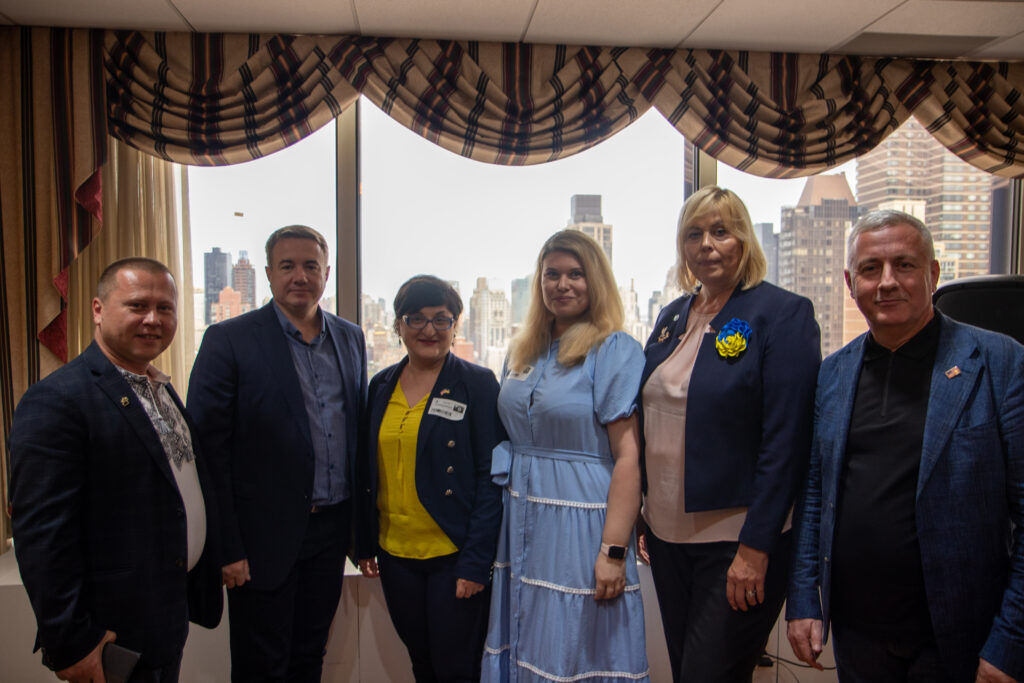 Members of a delegation of mayors from Ukraine visited the Archdiocese of New York during United Nations (UN) General Assembly week.