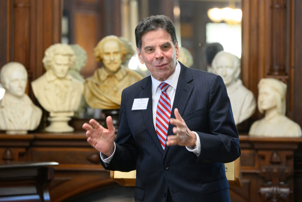 Dr. Robert Gervasi, president of Mount Saint Mary College, speaks at the Mount Saint Mary College Emerita Luncheon on Thursday, September 12, 2024.