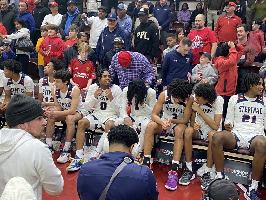 Danny Carbuccia (number 0) will be the only returning senior from Archbishop Stepinac’s 2023-24 championship-winning team. Earlier this month, Carbuccio committed to play at the University of Masschusetts next year.