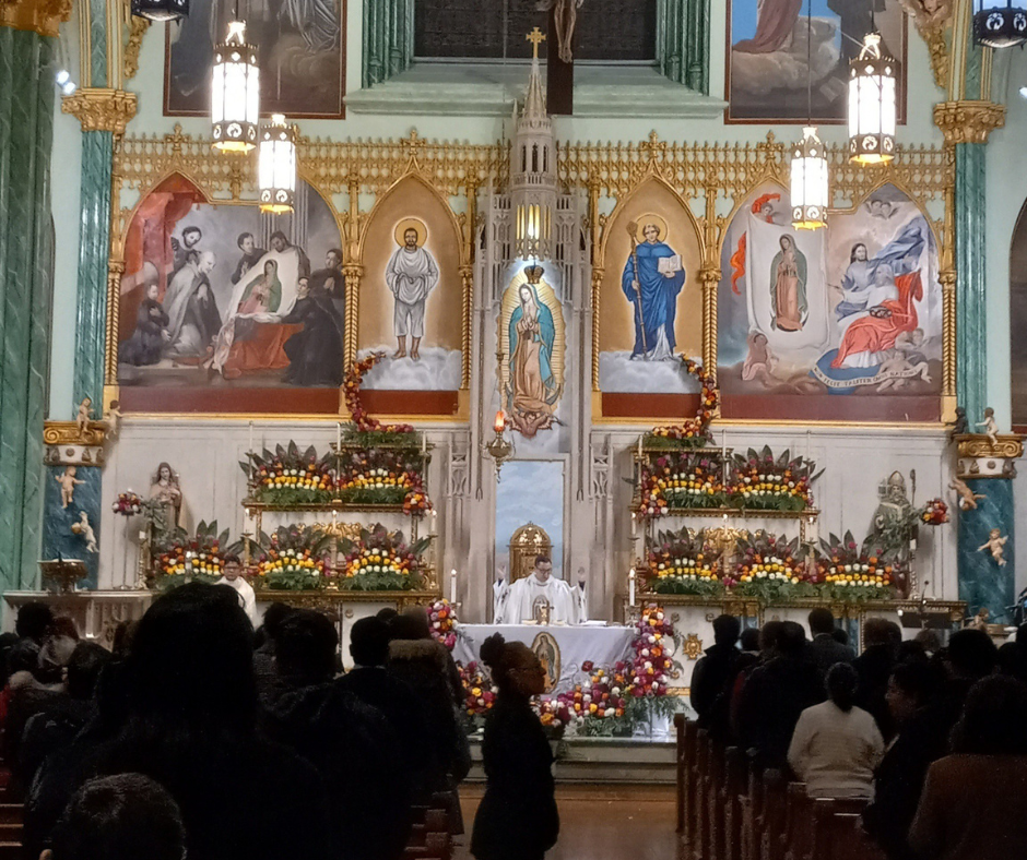 Many Guadalupan faithful gathered in Manhattan for the annual Las Mañanitas at the Shrine of Our Lady of Guadalupe at St. Bernard, West 14th Street. Photo credit: Armando Machado/The Good Newsroom