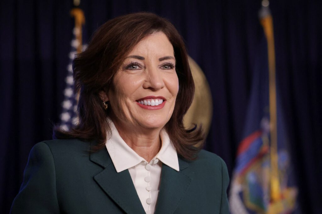 New York's Governor Kathy Hochul is pictured November 14, 2024.