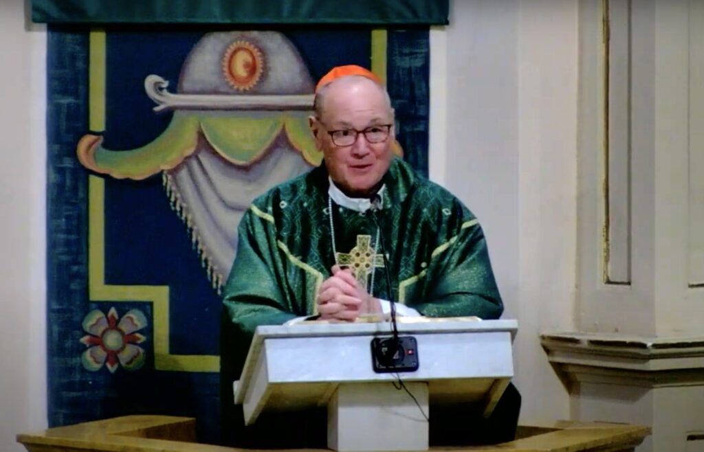 Cardinal Timothy M. Dolan of New York delivers a homily on February 15, 2025, at the Basilica Cathedral of St. John the Baptist in St. John's, Newfoundland.