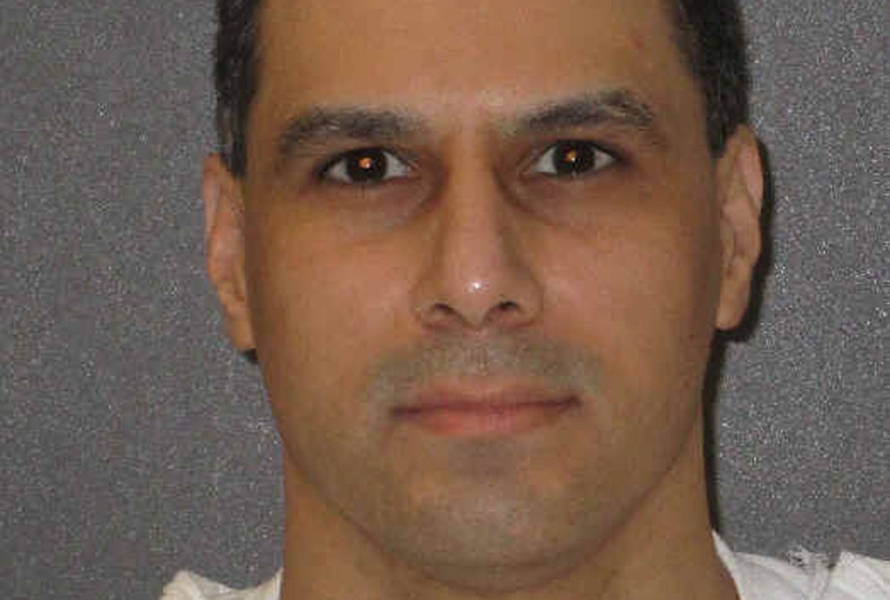 Death-row inmate Ruben Gutierrez appears in a booking photo provided by the Texas Department of Criminal Justice, September 12, 2018.