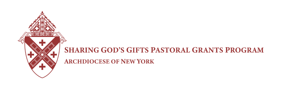 The logo for the Sharing God's Gifts program is shown.