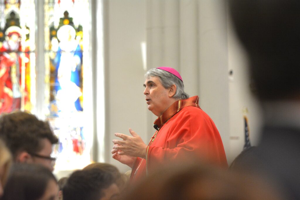 Bishop Michael W. Fisher of Buffalo is seen in this September 19, 2023, file photo.