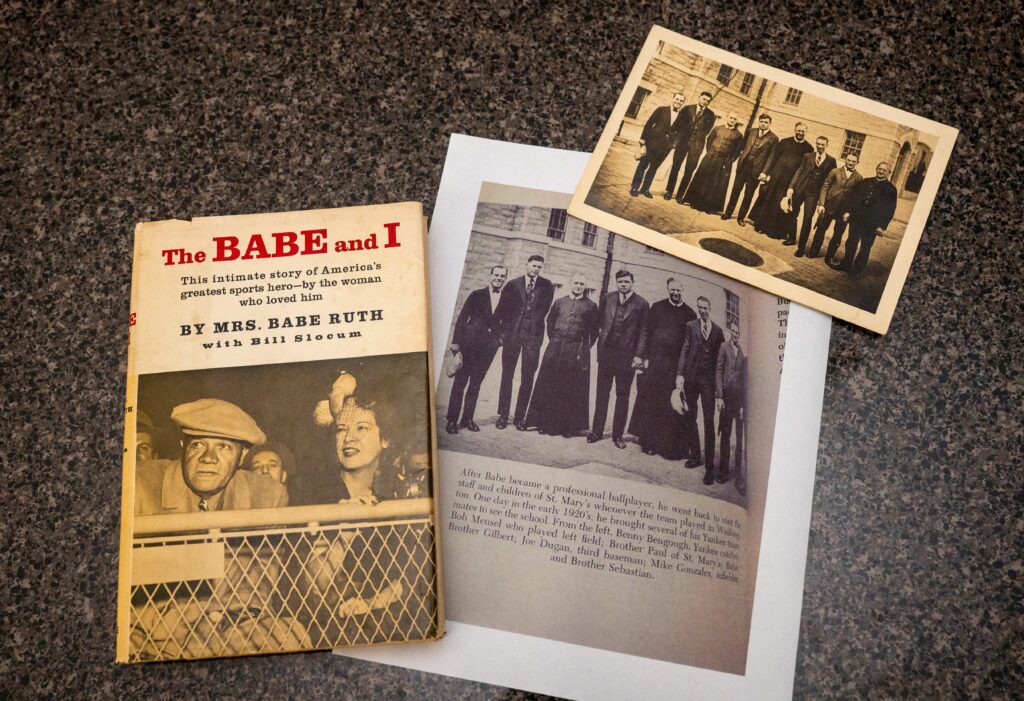 A photograph of George Herman "Babe" Ruth at St. Mary's Industrial School in Southwest Baltimore was recently donated to the archdiocesan archives after being discovered by Ginny Black of Mount Pleasant, South Carolina, among her late mother's belongings.