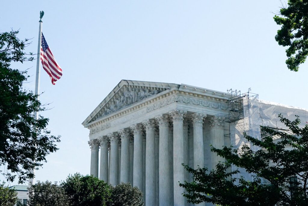 The U.S. Supreme Court building is pictured in Washington June 14, 2024. On June 16, 2025, the nation's highest court ordered New York courts to reconsider Diocese of Albany v. Harris, a case challenging New York's abortion-coverage mandate, in light of Becket’s unanimous victory in Catholic Charities Bureau v. Wisconsin Labor & Industry Review Commission. Photo: OSV News photo/Elizabeth Frantz, Reuters.