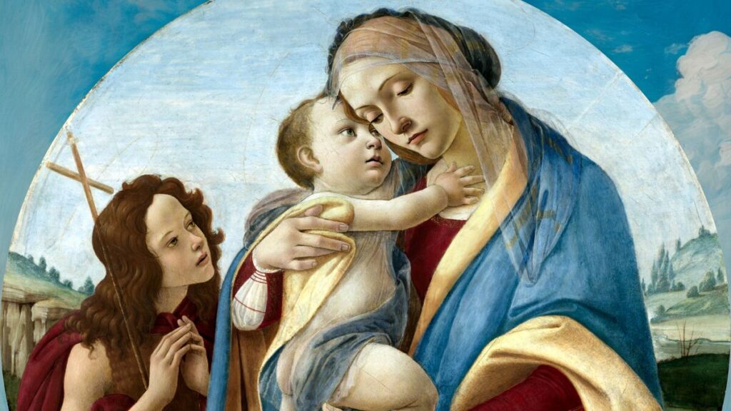 La Virgen y el Niño San Juan Bautista.