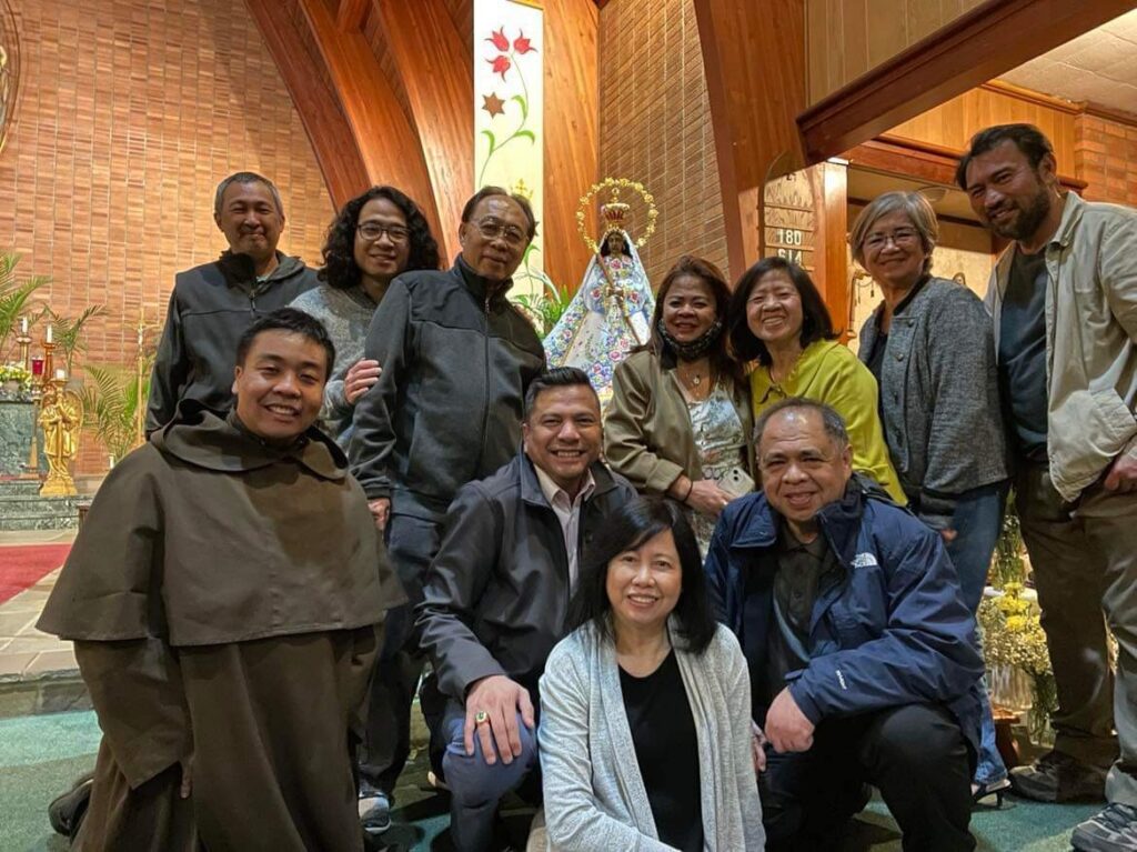 Pilgrims pose during the 2024 Filipino Pilgrimage to the Our Lady of Mount Carmel Shrine in Middletown.