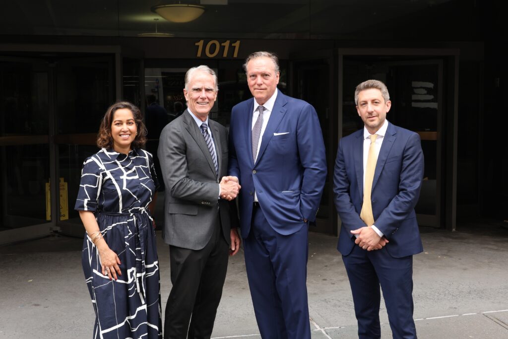 From left: Paula Carethers, director of real estate, Archdiocese of New York; John Cahill, chancellor, Archdiocese of New York; Richard A.C. Coles, founder and managing director, Vanbarton Group; Joey Chilelli, principal, Vanbarton Group.