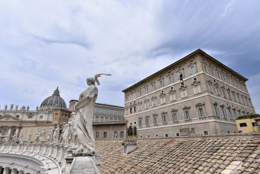 A view of the top of St. Peter's Square, June 22, 2025.