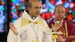 Bishop A. Elias Zaidan of the Maronite Eparchy of Our Lady of Lebanon of Los Angeles is seen with Baltimore Archbishop William E. Lori in a 2017 file photo.
