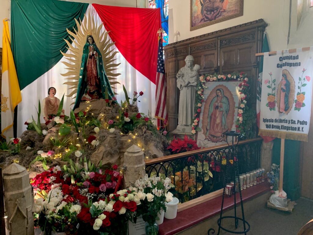 St. Mary's Church in Kingston was the site of traditional celebrations for the Feast of Our Lady of Guadalupe starting on December 1 and concluding on December 12. Photo courtesy of St. Mary's in Kingston.