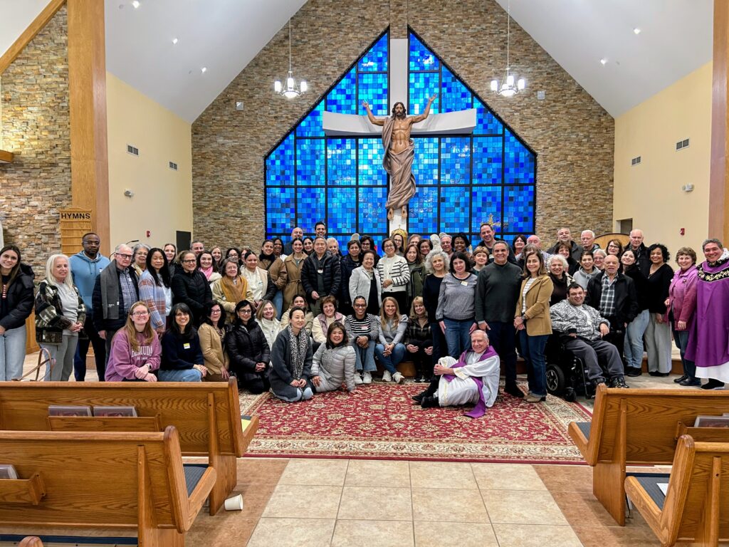 Participants of the 2025 Lenten Retreat at the Marian Shrine in Stony Point gathered for a group photo during the event.