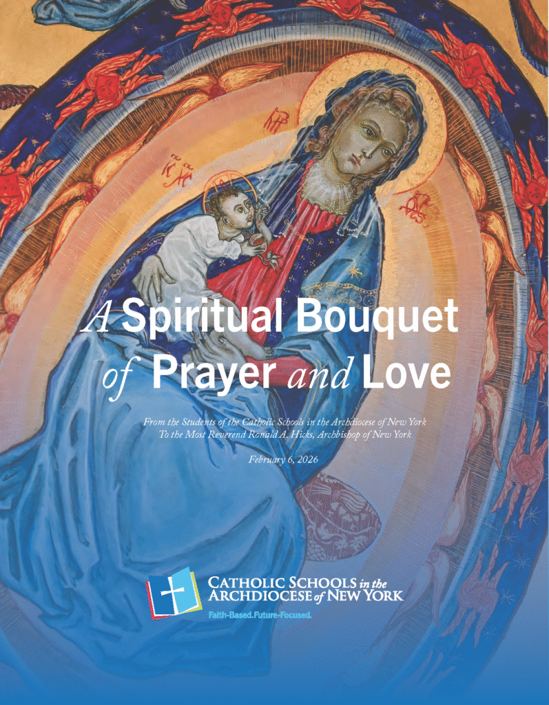 Cover of A Spiritual Bouquet of Prayer and Love, offered in prayerful support of Archbishop Ronald Hicks.