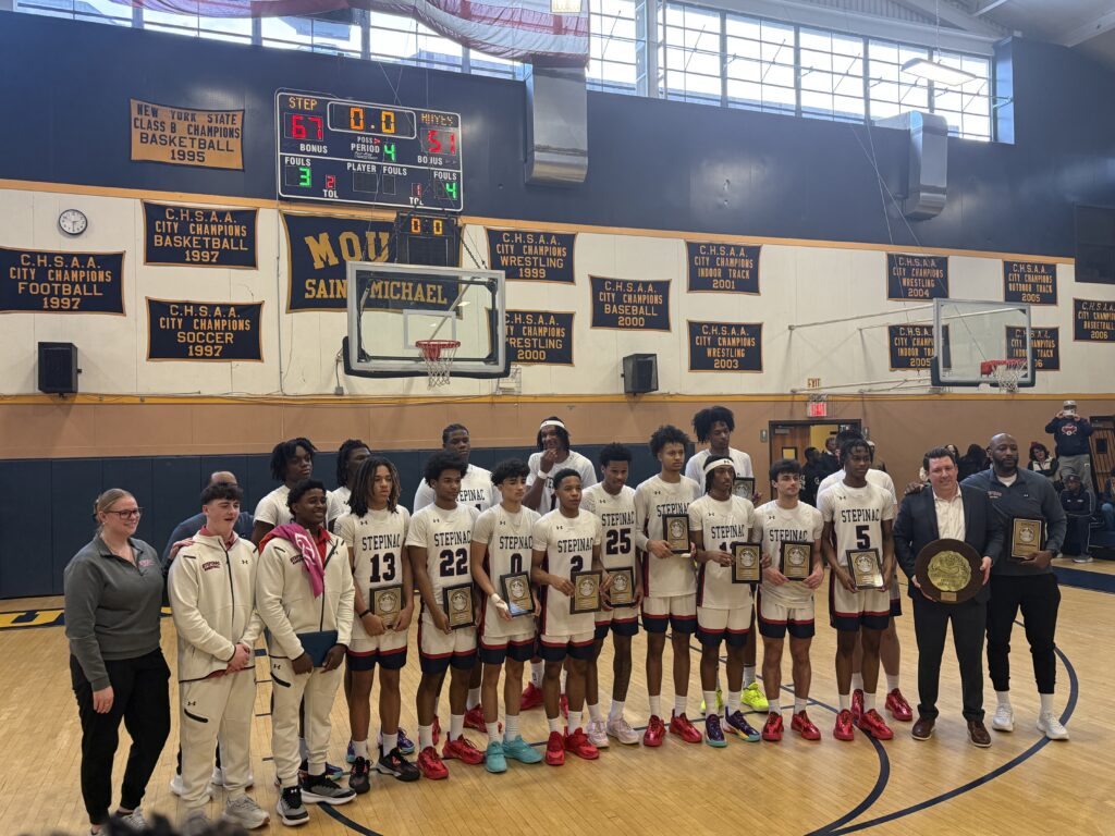 The Archbishop Stepinac High School Crusaders boys’ basketball team captured its second consecutive Catholic High School Athletic Association archdiocesan boys' basketball championship on Saturday, February 21, 2026.