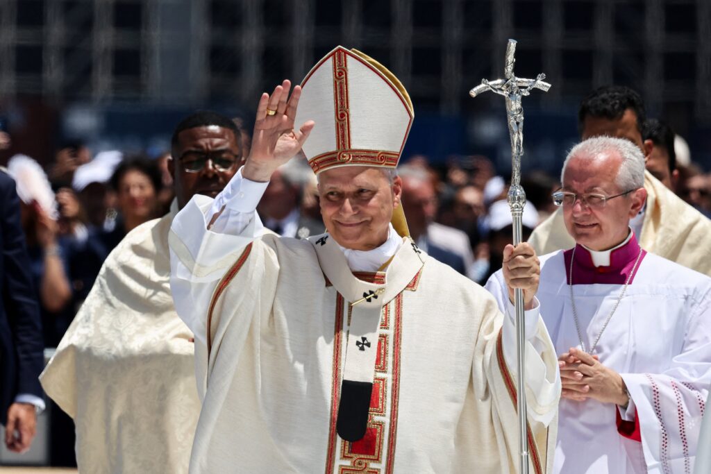 Pope Leo XIV arrives at the Port of Santa Cruz de Tenerife in Tenerife, Canary Islands, Spain, to celebrate Mass June 12, 2026, on the day he meets with migrants and humanitarian organizations, as part of a seven-day apostolic journey to Spain, which included visits to Madrid, Barcelona and the Canary Islands.