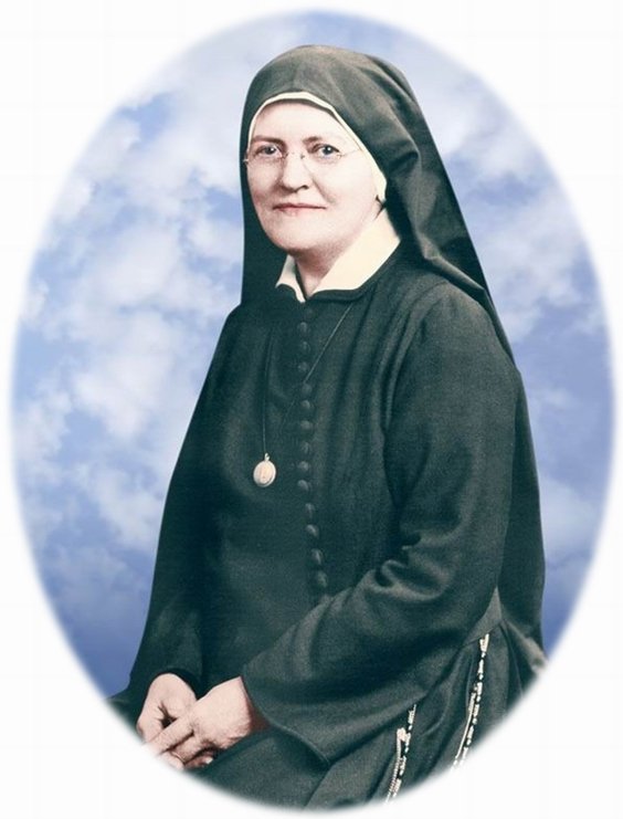 La Madre Mary Teresa Tallon aparece en esta fotografía coloreada, sin fecha, tomada alrededor de 1920, cuando fundó la congregación Parish Visitors of Mary Immaculate.