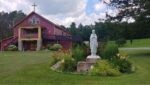 Fotografía del exterior del Santuario Nacional y Lugar Histórico de Santa Kateri Tekakwitha (Fonda), en el condado de Montgomery (Nueva York). Foto: cortesía del Santuario Nacional y Lugar Histórico de Santa Kateri Tekakwitha