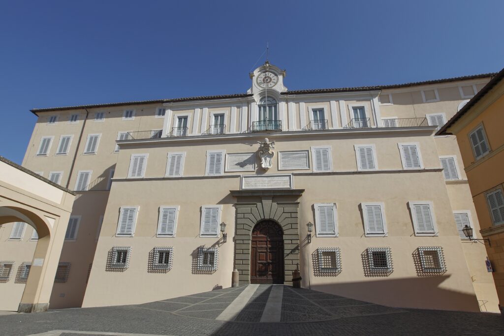 The Apostolic Palace of Castel Gandolfo, Italy, is pictured Aug. 14, 2020. Pope Leo XIV will attend a concert offered in his honor on July 18, 2026, in the courtyard of the Apostolic Palace.
