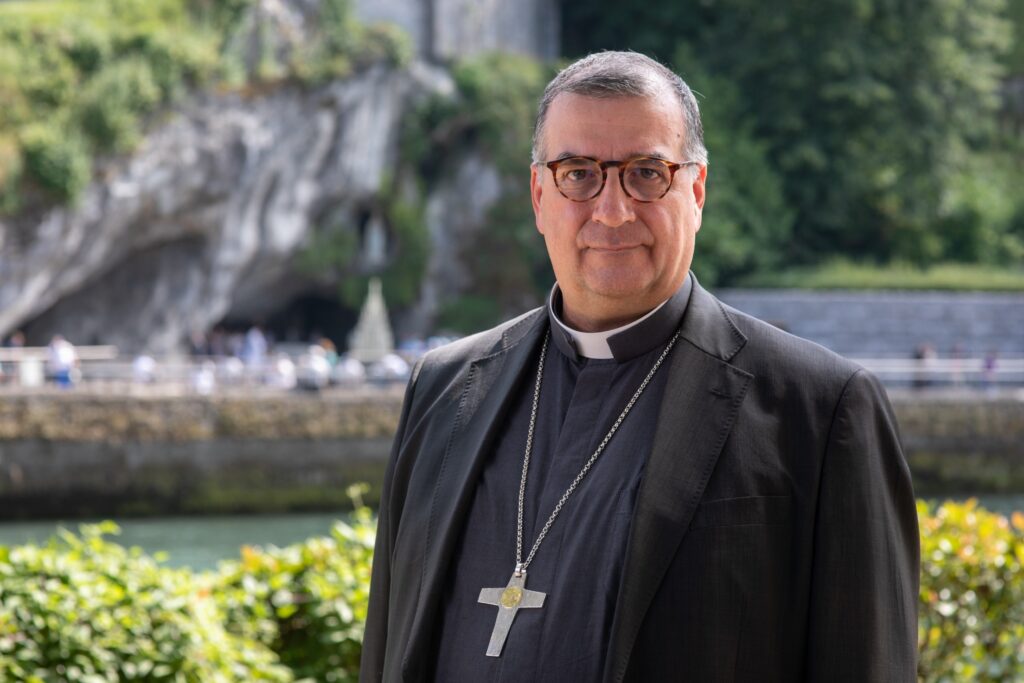 Bishop Jean-Marc Micas of Tarbes and Lourdes, is pictured in an undated photograph.