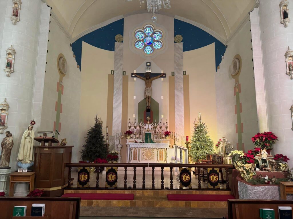 The sanctuary of St. Mary’s St. Andrew’s Church in Ellenville, Ulster County, Spring 2026.