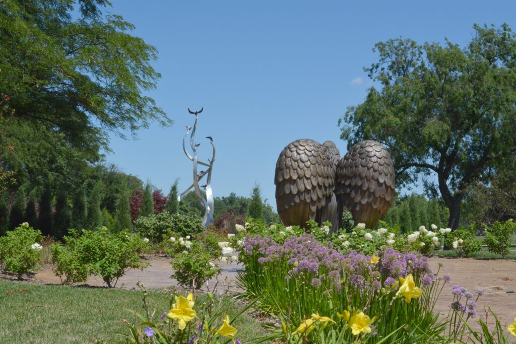 The "At Peace" prayer garden to remember those lost to suicide is seen at Queen Heaven Cemetery of the Archdiocese of Chicago in Hillside, Ill., July 29, 2026.