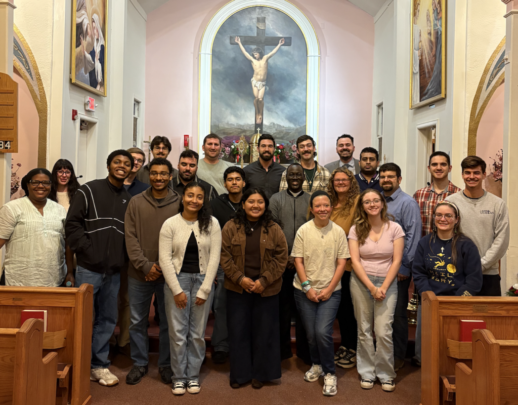 Young people attend the Young Adult Night at St. Augustine’s Church in Ulster County on Sept. 28, 2026.