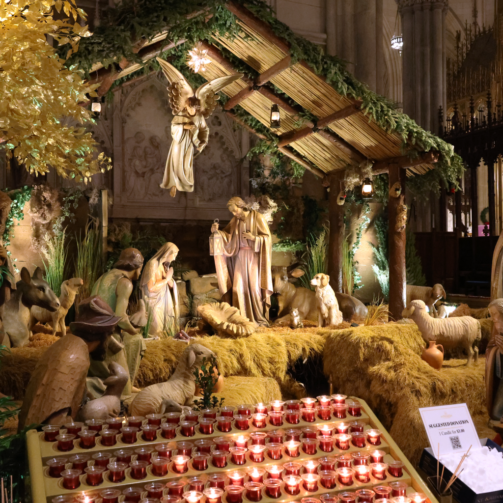 The St. Patrick's Nativity is always a highlight of the holiday tour with its expertly crafted statues.